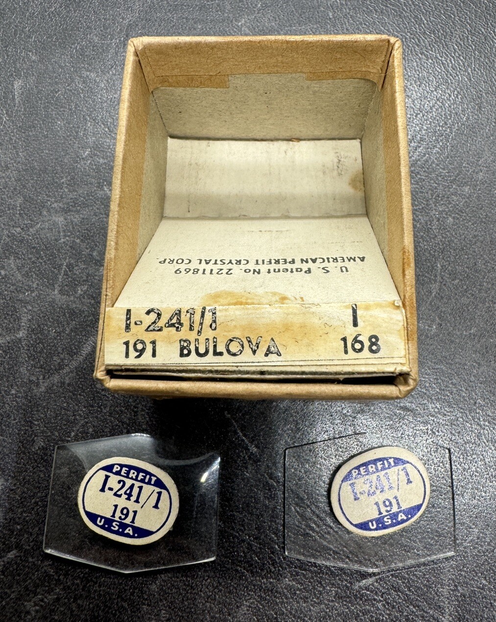 Bulova Watch Crystal Perfit I-241/1 24.1mm X 19.1mm -NOS
