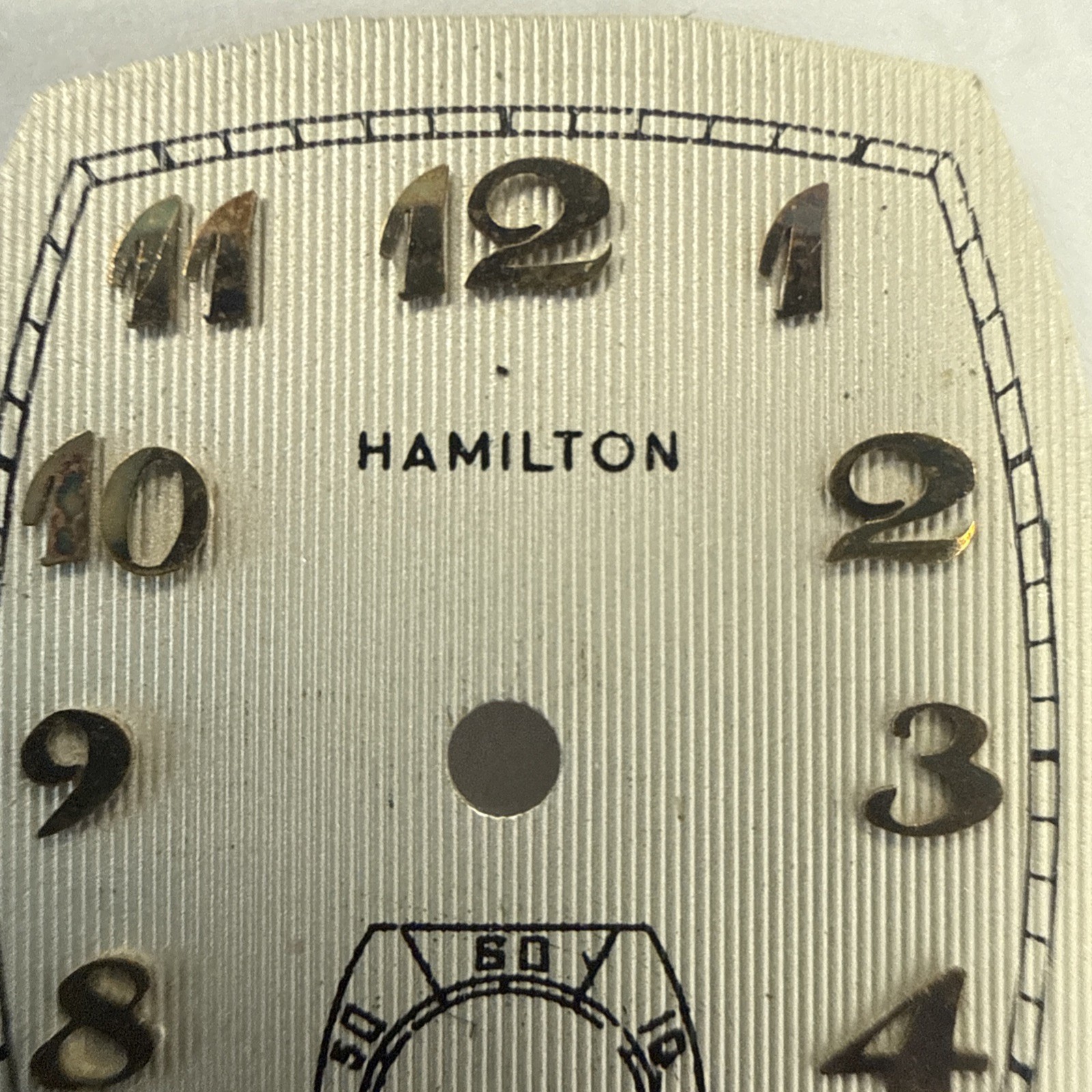 Hamilton Vintage Tuxedo Tonneau Shape Original Dial item# e12304