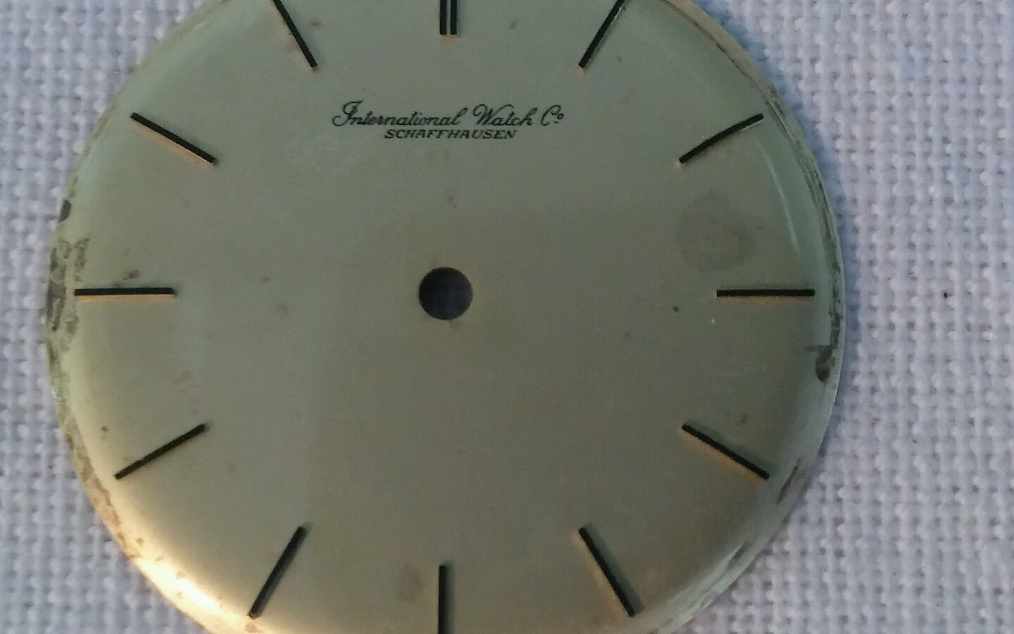 1960,s IWC Schaffhausen watch dail caliber C401,