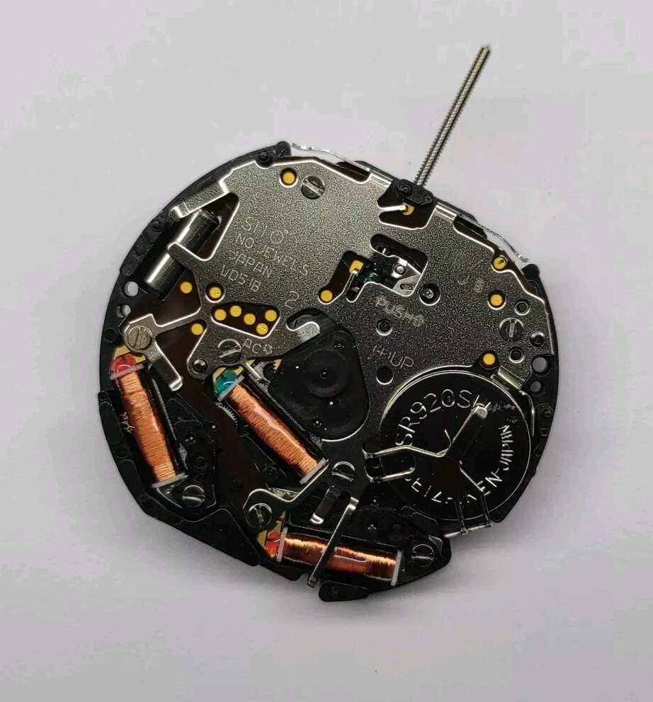 Movement Hattori Seiko I Epson VD51B Quartz Movement with Shaft, Date 3