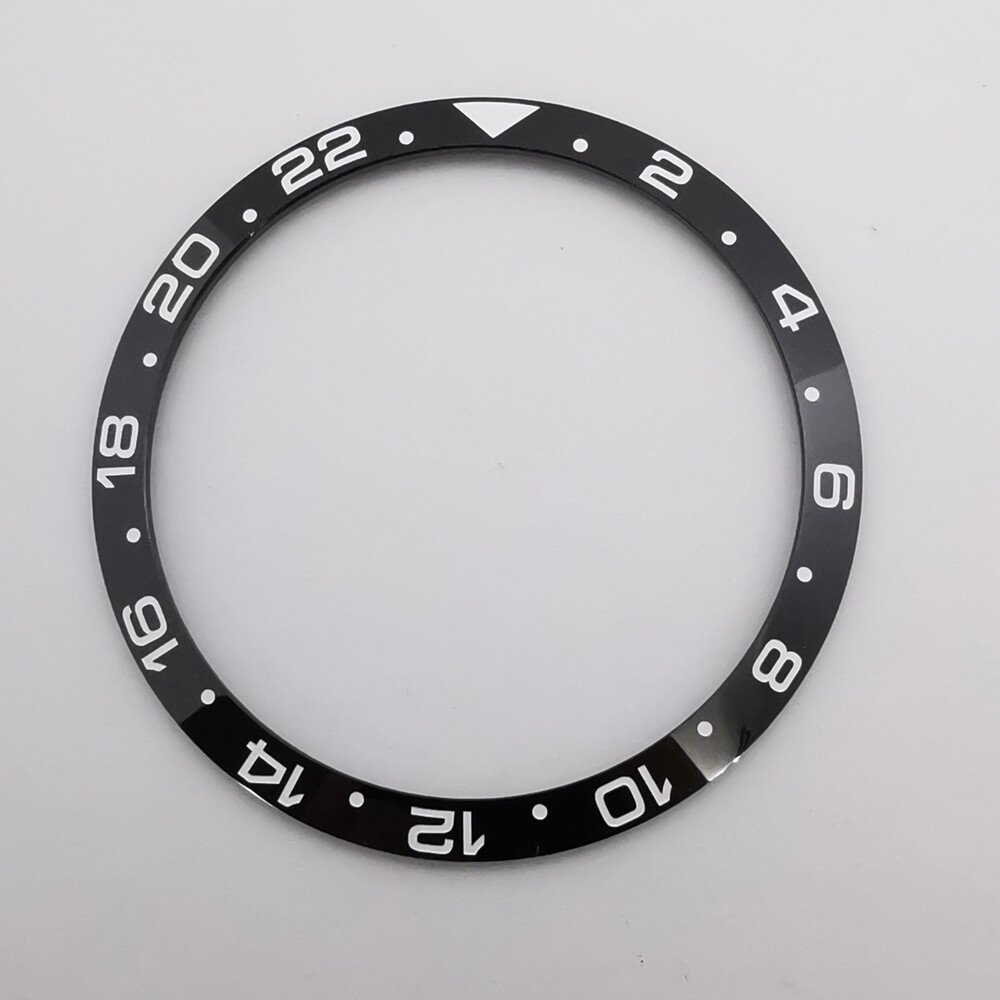 34mm ceramic watch bezel insert suitable fit corgeut 36mm automatic watch case