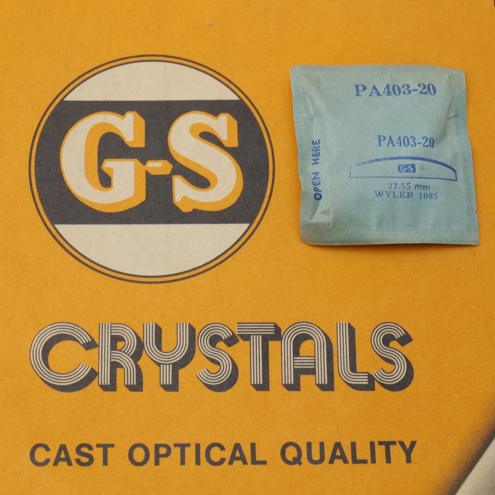 G-S Acrylic Watch Acrylic Crystal PA403-20 For Wyler – 27.55mm (PA1D10)