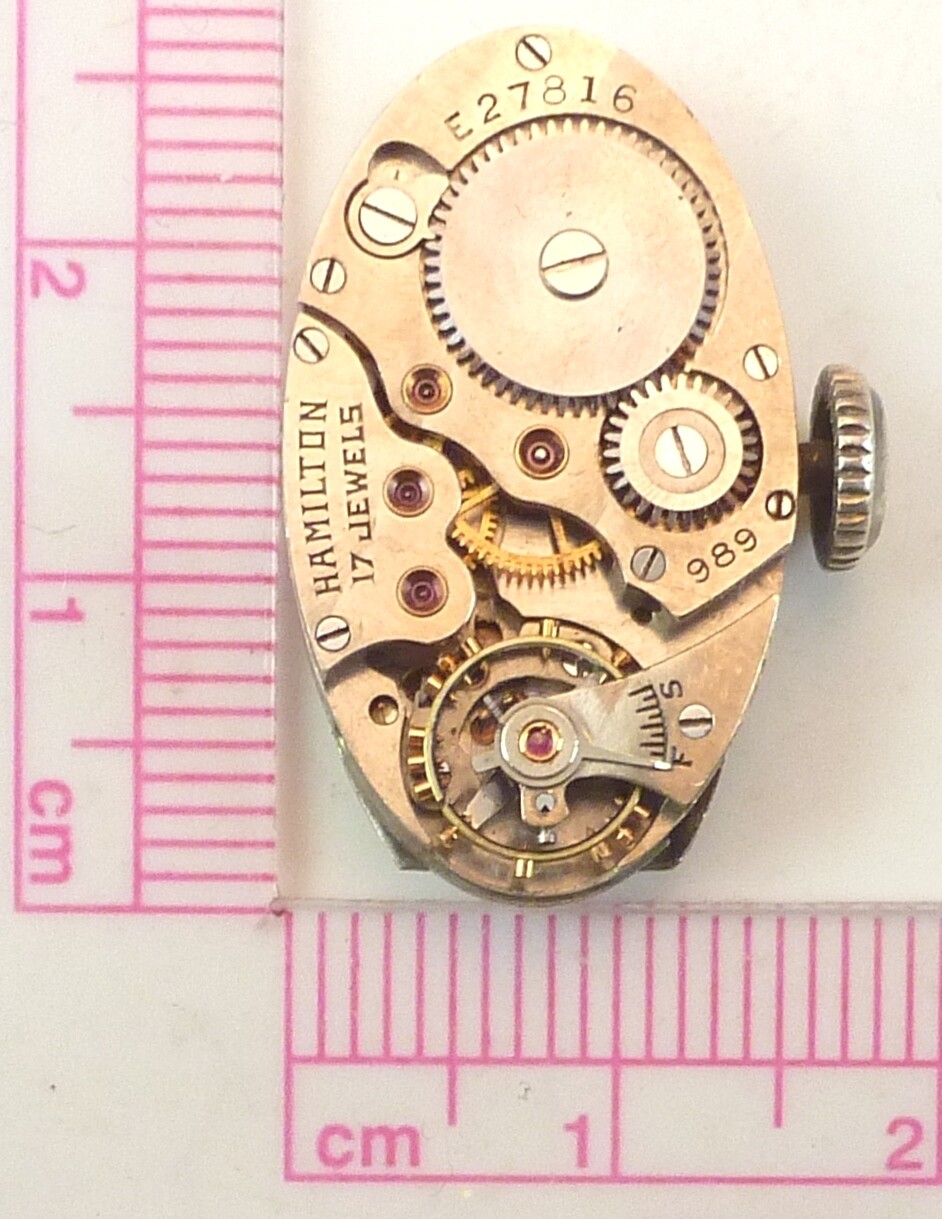 Vintage Hamilton 989 Mechanical Wristwatch Movement – Parts / Repair