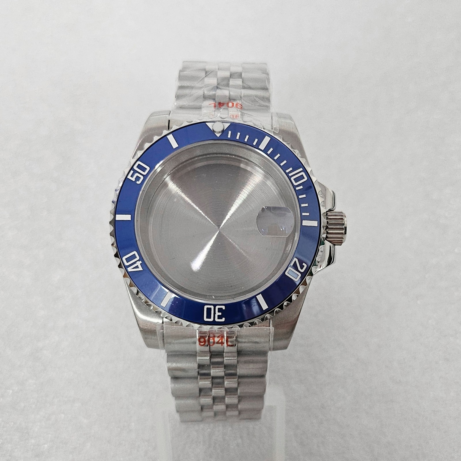 40MM 24 Hour Unidirectional bezel Watch Case and Bracelet Fit Seiko NH35 NH36