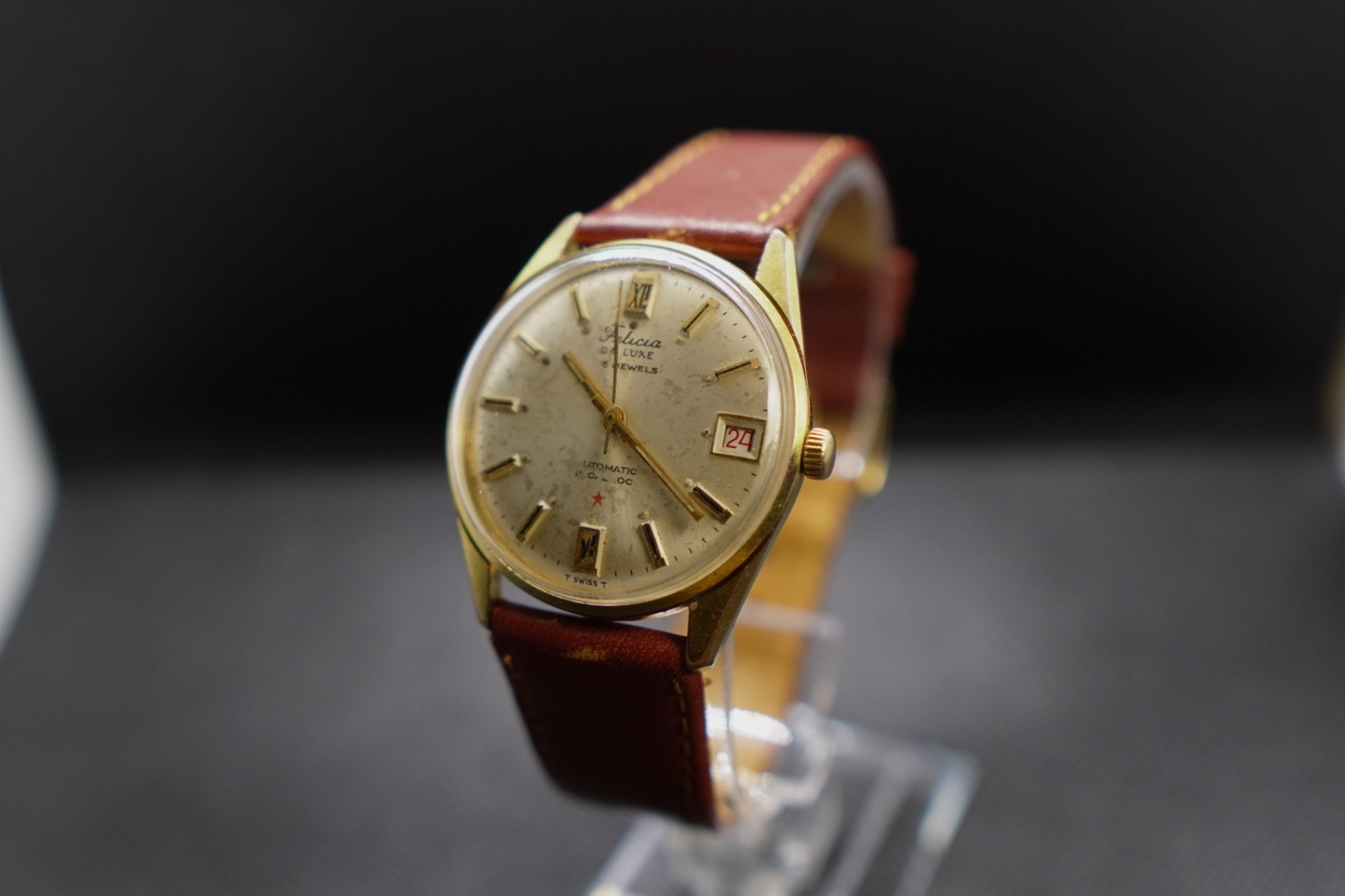 Felsa cal. 4007N automatic vintage Swiss movement – runs/parts – Felicia De Luxe