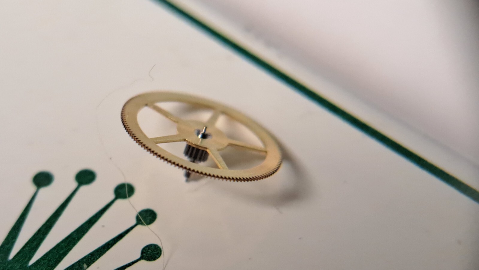 ROLEX 3030 3035 5013 Third Wheel Watch Parts Authentic Pre-owned-slightly rusty
