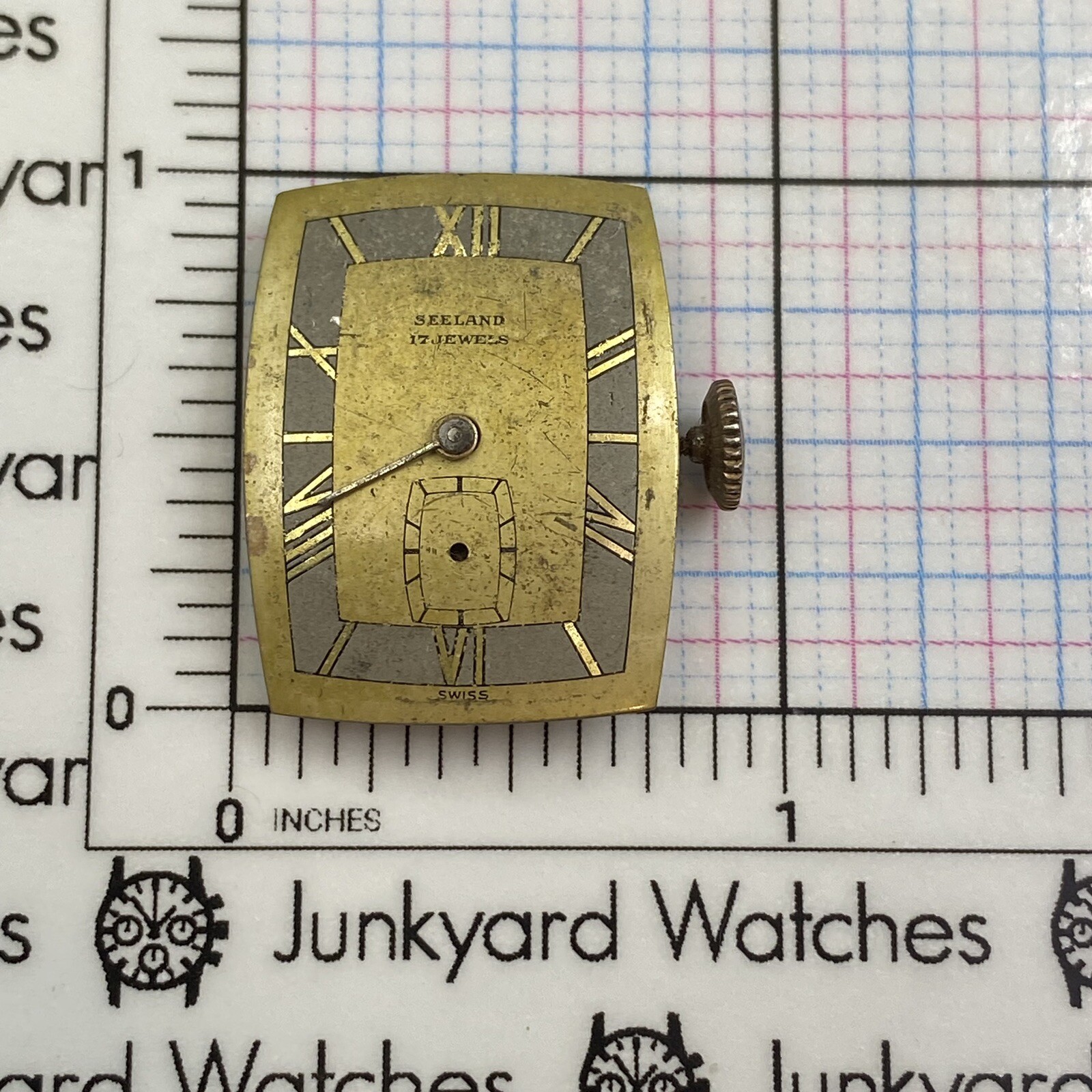 Vintage Seeland Movement Repairs Parts 17 Jewels Swiss Spares Watchmaker