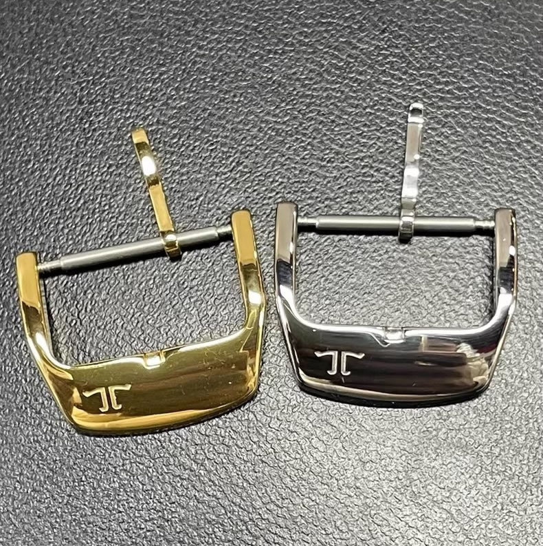For Jaeger-LeCoultre leather strap buckle 18mm，Silver, Gold, and Rose Gold