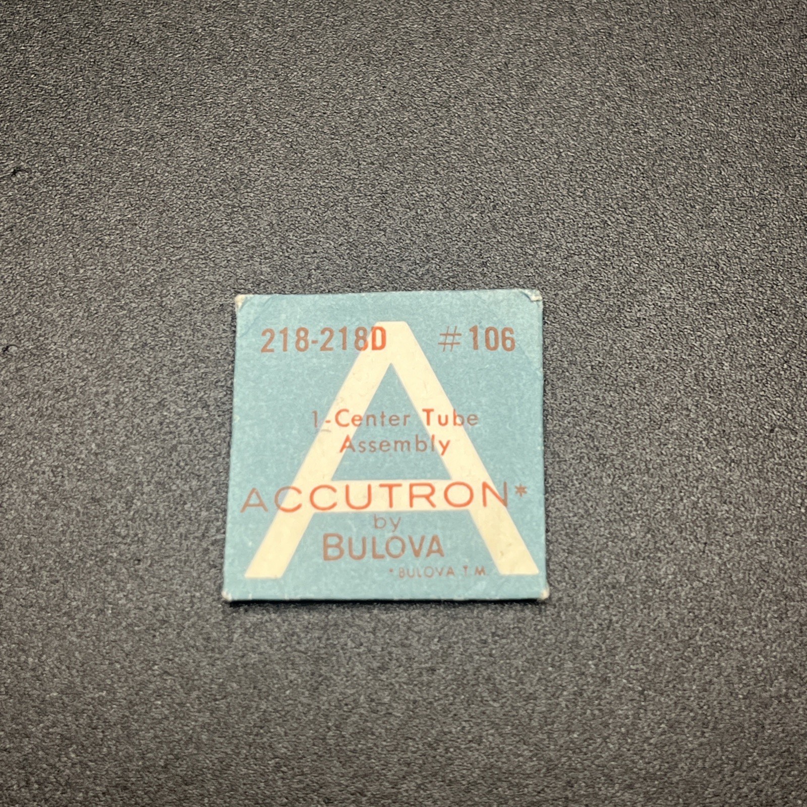 Accutron Cal. 218-218D Part 106 Center Tube Assembly (010)