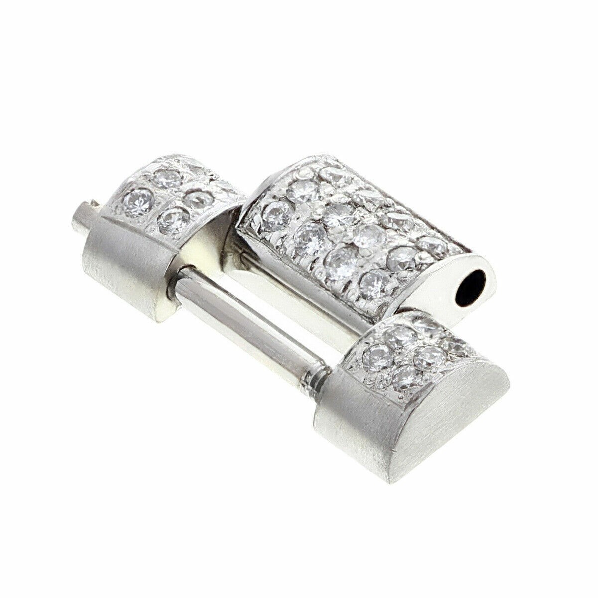 16MM 18KW DAY-DATE WATCH BAND LINK FOR ROLEX 36MM WITH ALL NATURAL DIAMONDS