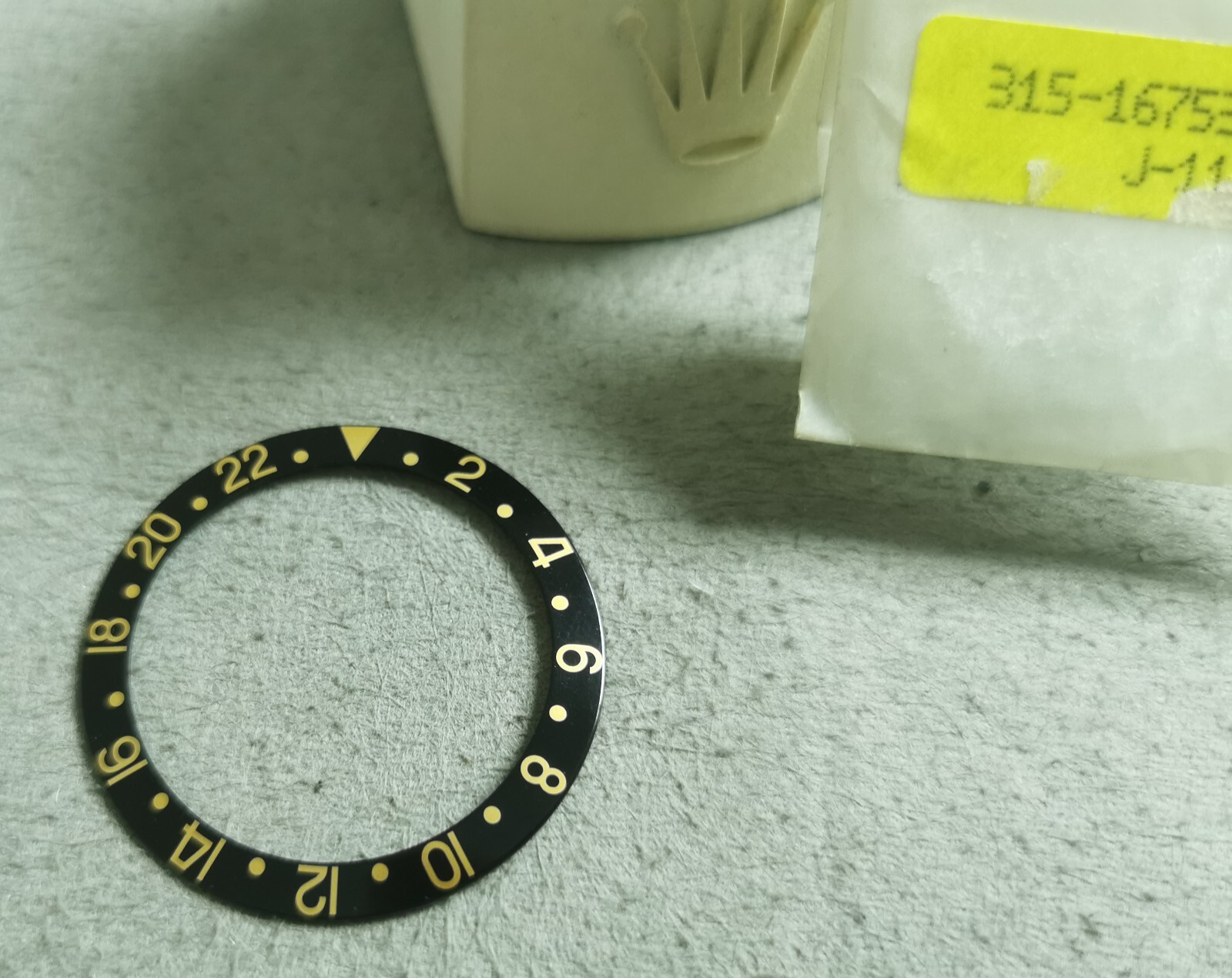 Rolex 315-16753-1 J-11 Gmt Master Black Bezel 1675 16753 New