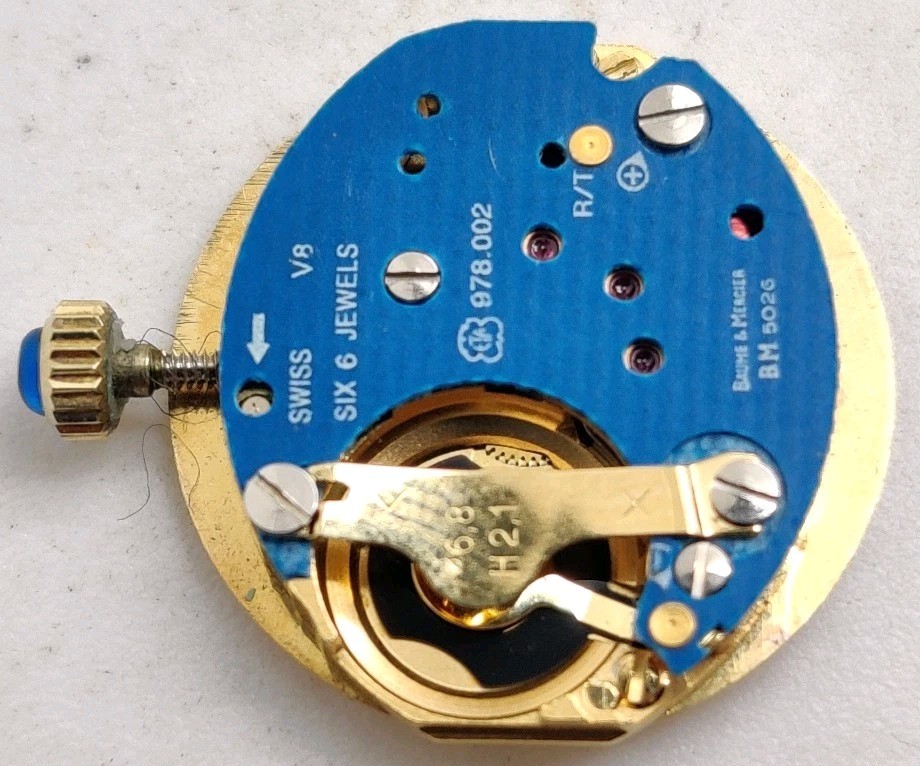 Baume & Mercier BM 5026 ETA Cal. 978.002 Swiss quartz watch movement Works