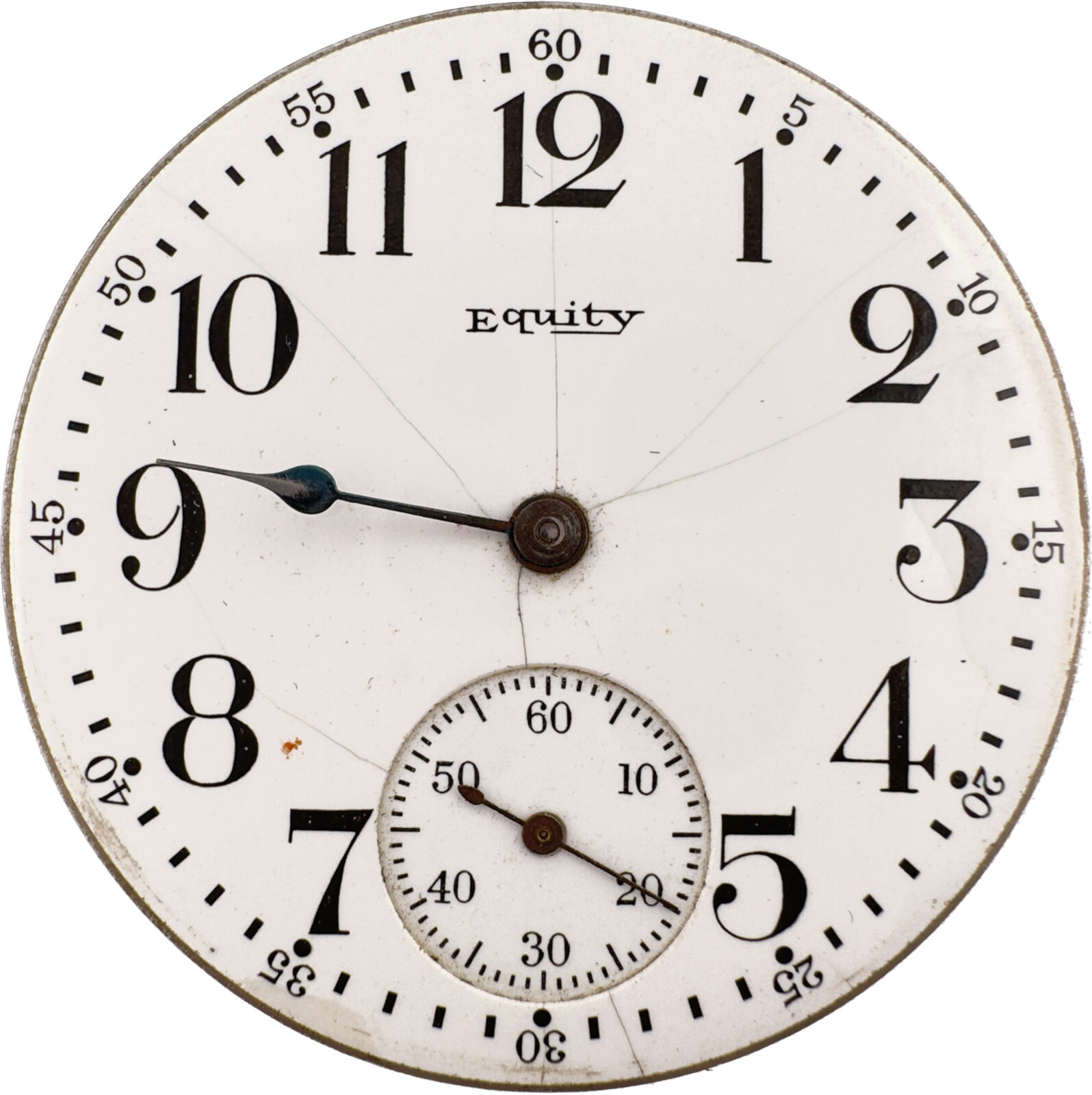 Antique 16 Size Equity Boston Mechanical Pocket Watch Movement USA for Parts