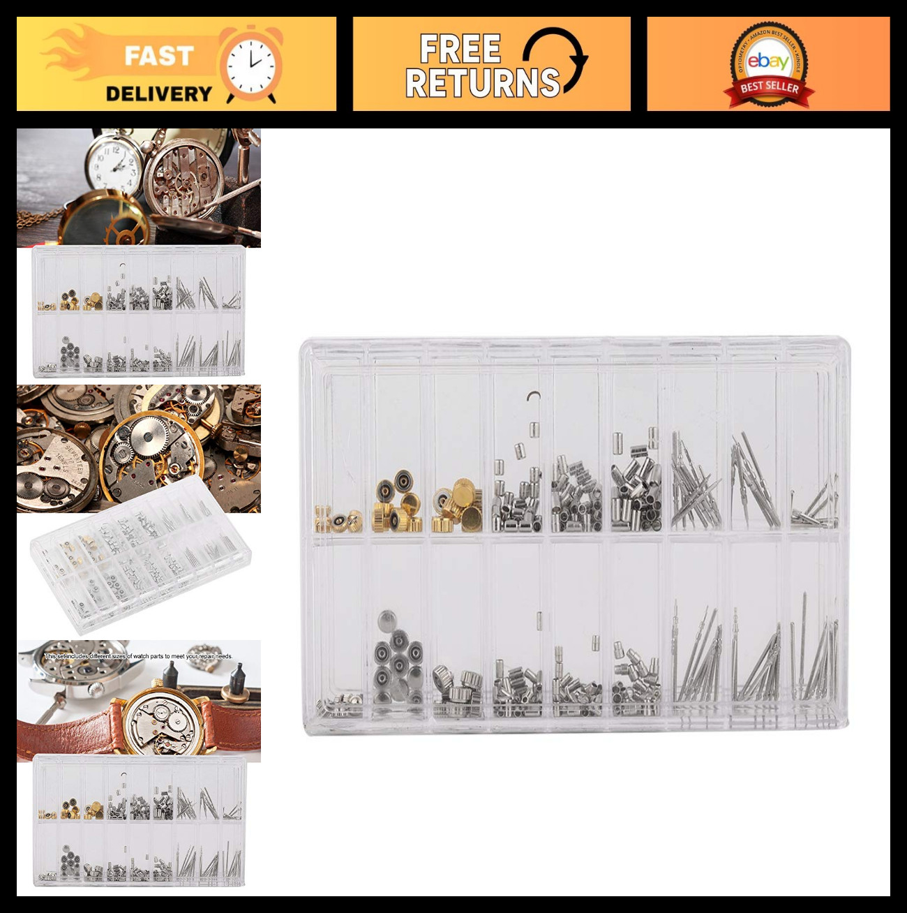 Watch Crown & Stem Repair Tool Set – Professional Replacement Parts for Watches