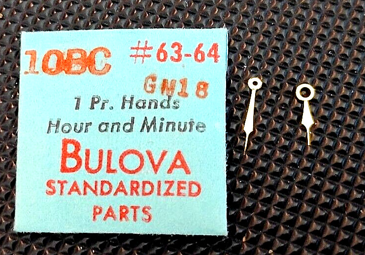 Bulova 10BC Watch Hands Gold Modern 18 watchpart #63-64