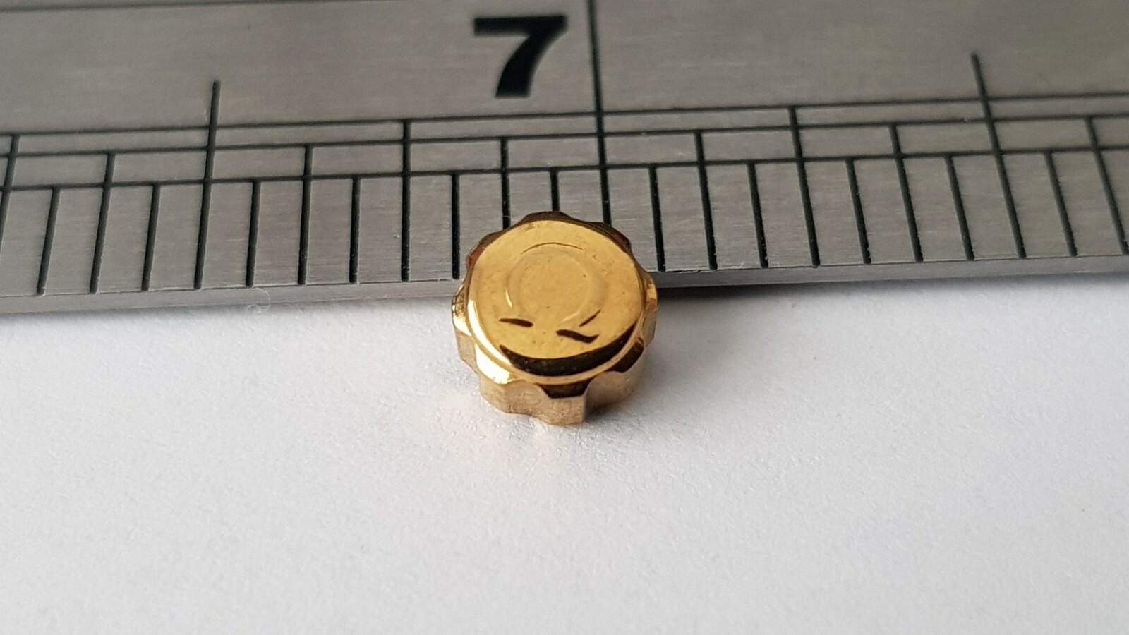 OMEGA YELLOW GOLD PLATED WATCH CROWN KEY (6mm x 3.50mm) (OC-22)