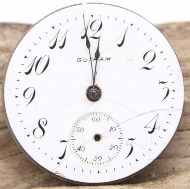 GOTHAM H1001428 POCKET WATCH MOVEMENT 11j 28.7mm FOR REPAIR (FJ2)
