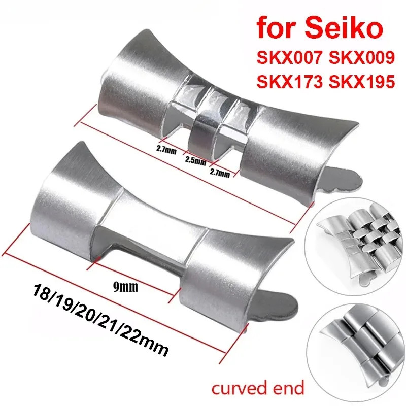 Curved Flat End Adapter 18 19 20 21 22mm Jubilee Oyster Metal Link