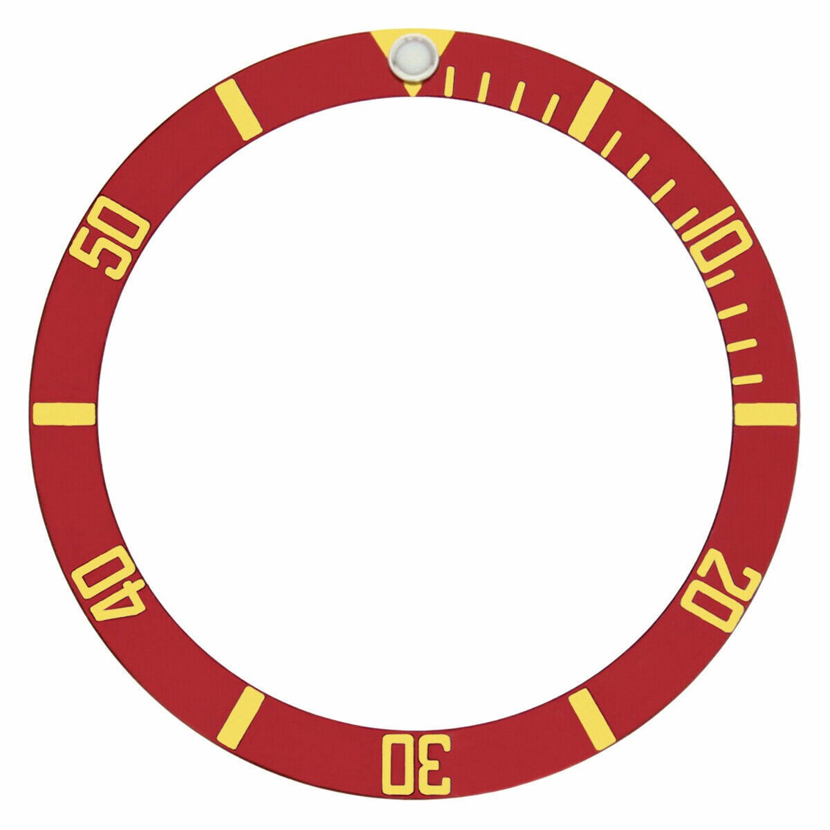 Submariner Bezel Insert For Rolex 16610, 16800, 16610V, 16610LV Red Gold Font