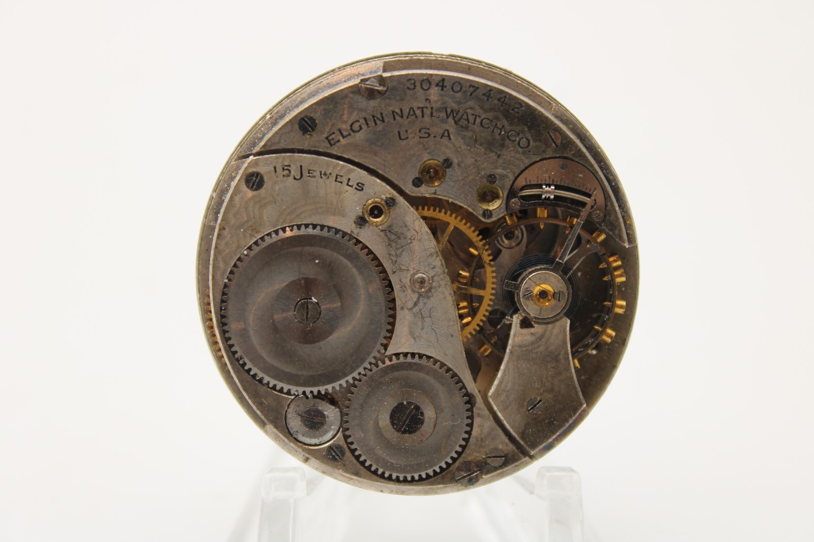 1928 ELGIN POCKET WATCH MOVEMENT 30407442 GRADE 315 12s 15j (RP)