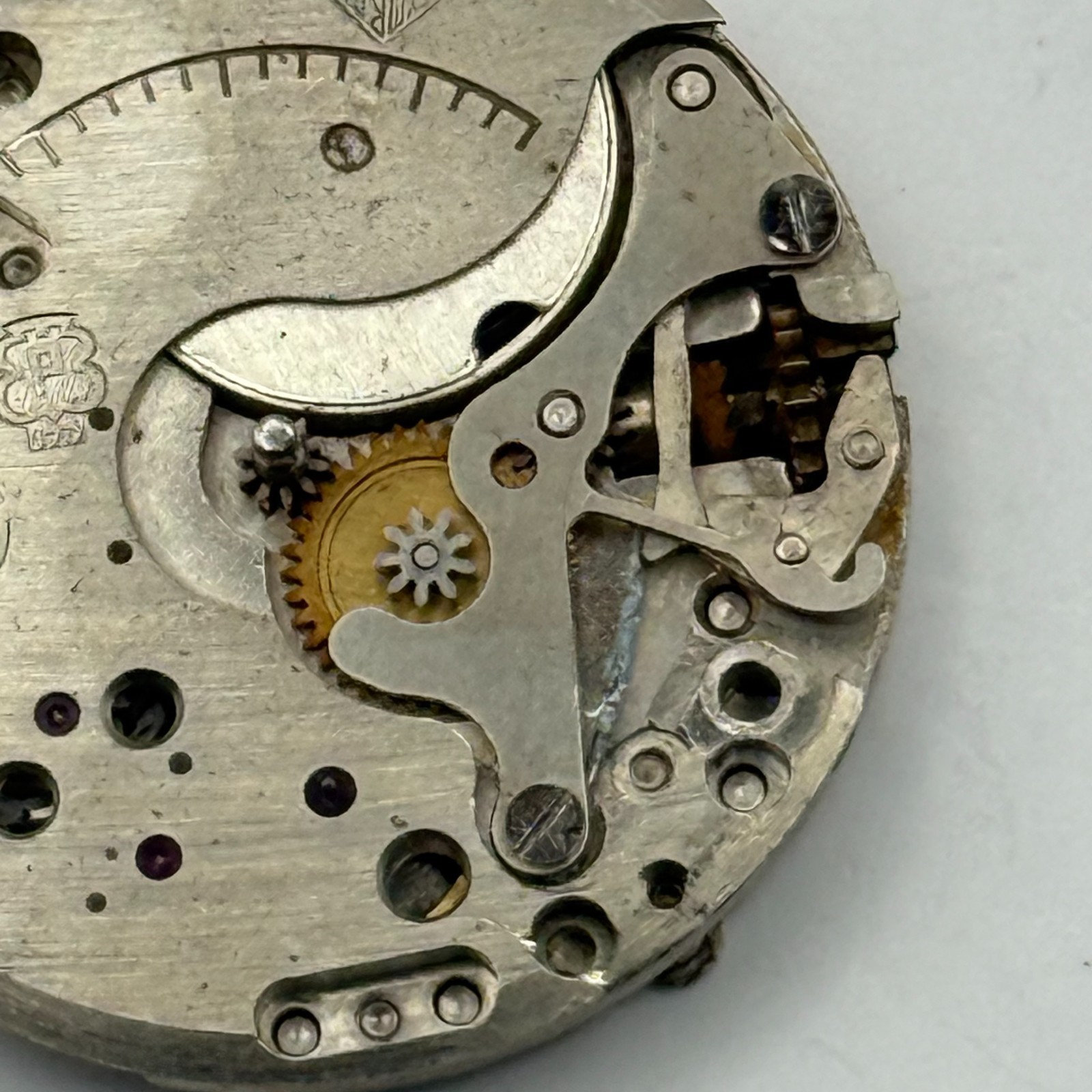 Peseux 170 Watch Movement 15 Jewels Swiss Manual Wind Parts Repair 23.3mm