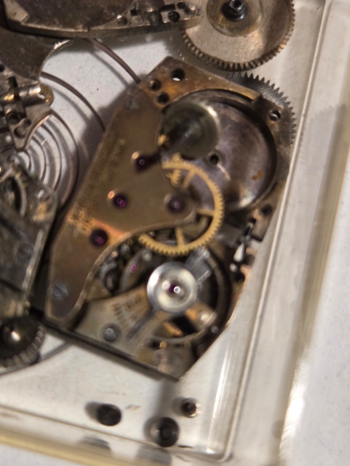 Two (2) A.Michel 640 movements. Partially disassembled, with parts.