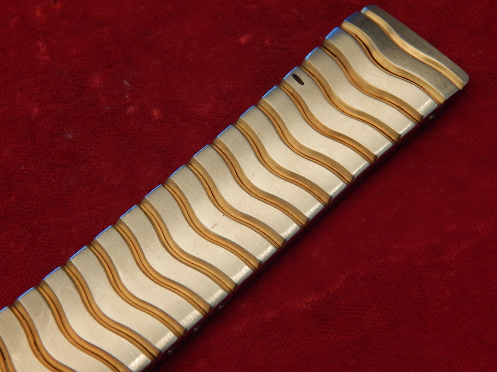 EBEL TUTONE STEEL CLASSIC WAVE 19MM SINGLE LINK UPDATED STRAP BAND BRACELET