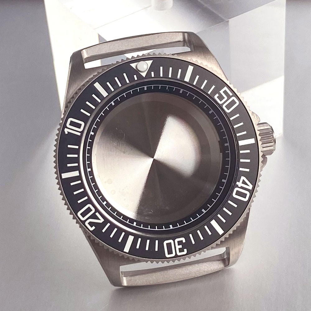 42mm Tactical Frog Dive Titanium Watch Case Sapphire 200M Waterproof Fit NH35