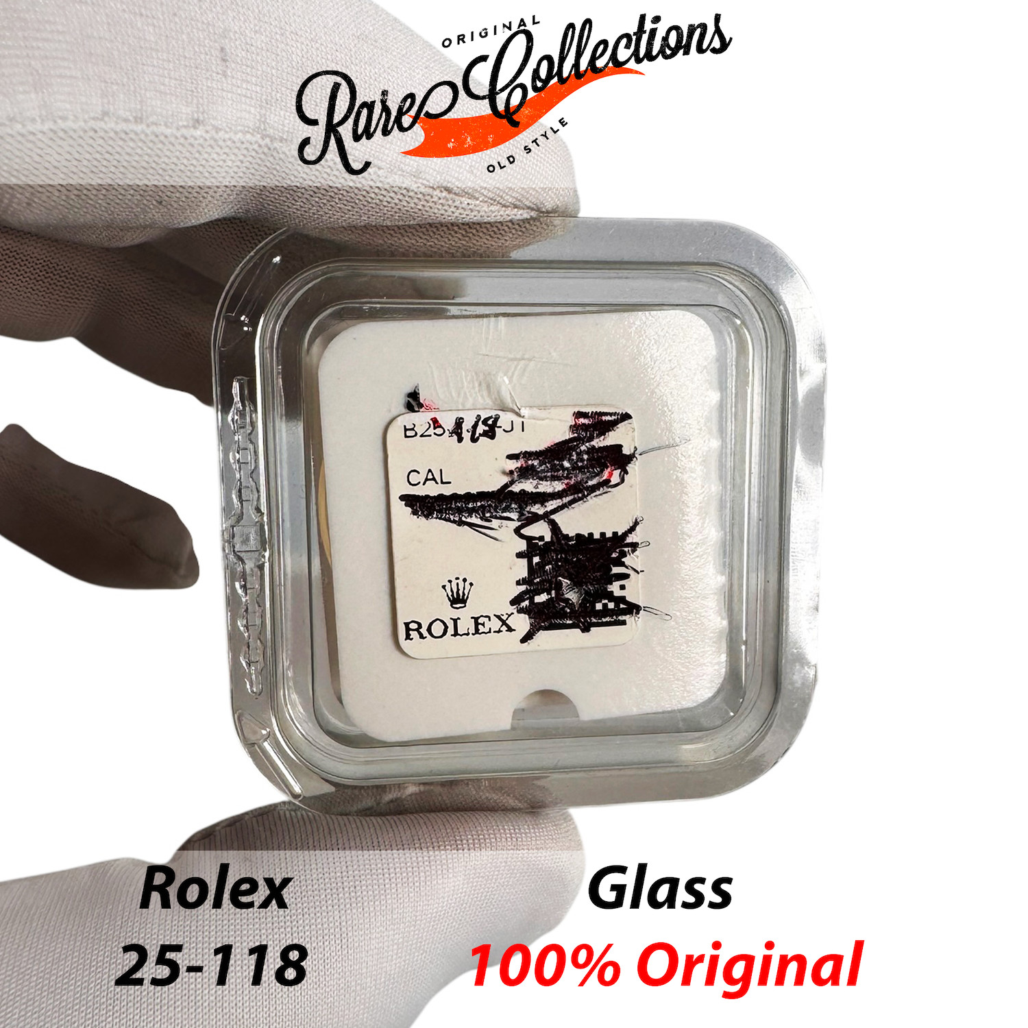 USED Usato Vetro Glass Rolex B25-118 1600 1601 1602 1607 1611 1610 Plexy ORIGINA