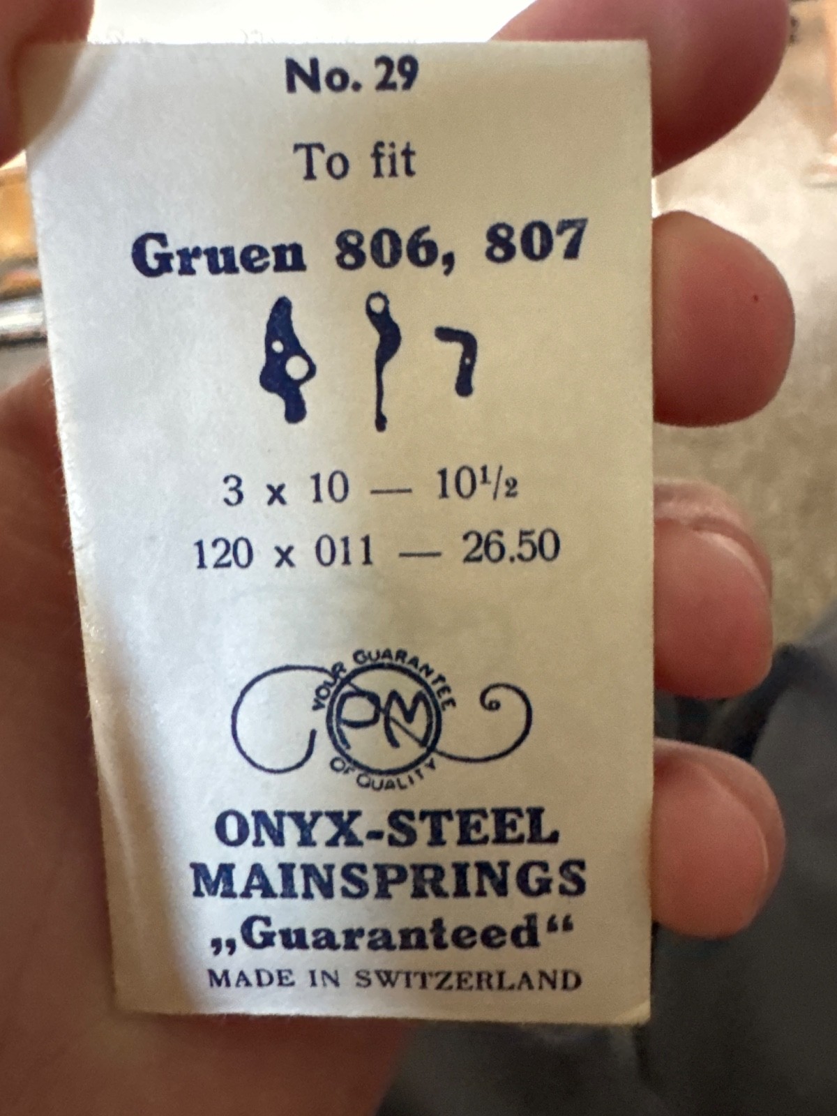 watch mainspring 3 x 10 – 10 1/2 #87