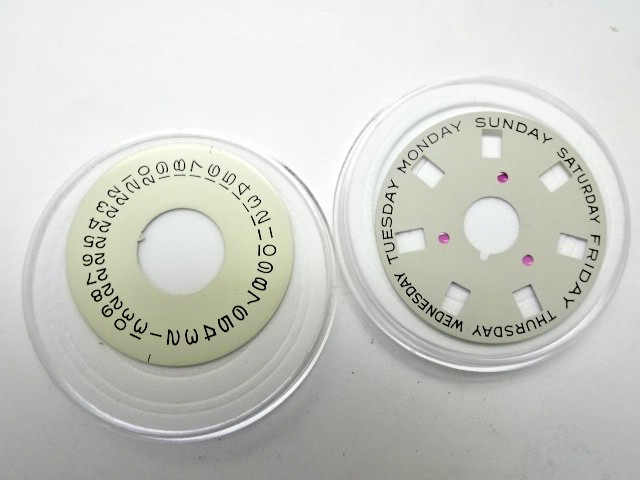 Genuine Rolex 1555 1556 Caliber CHAMPAGNE Day Date Disc Set 1803 1802 1807 new