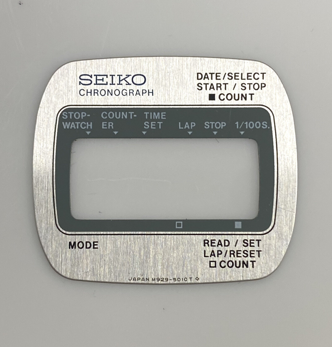 Genuine New Old Stock Digital Seiko Panel Cover M928-5019, 5010T