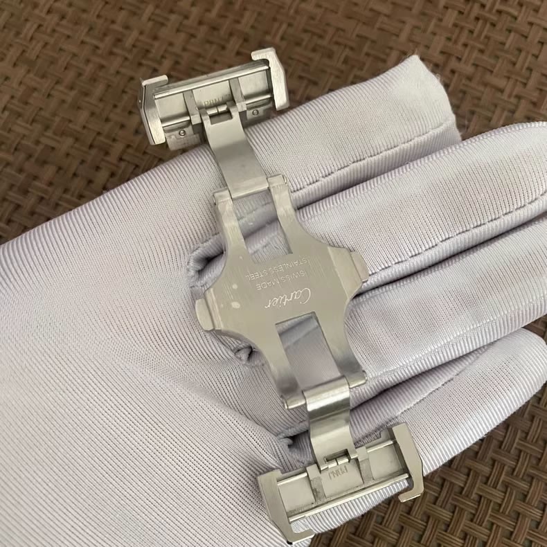 Folding Buckle for Cartier Santos 100 M/XL – Deployment Clasp 21mm