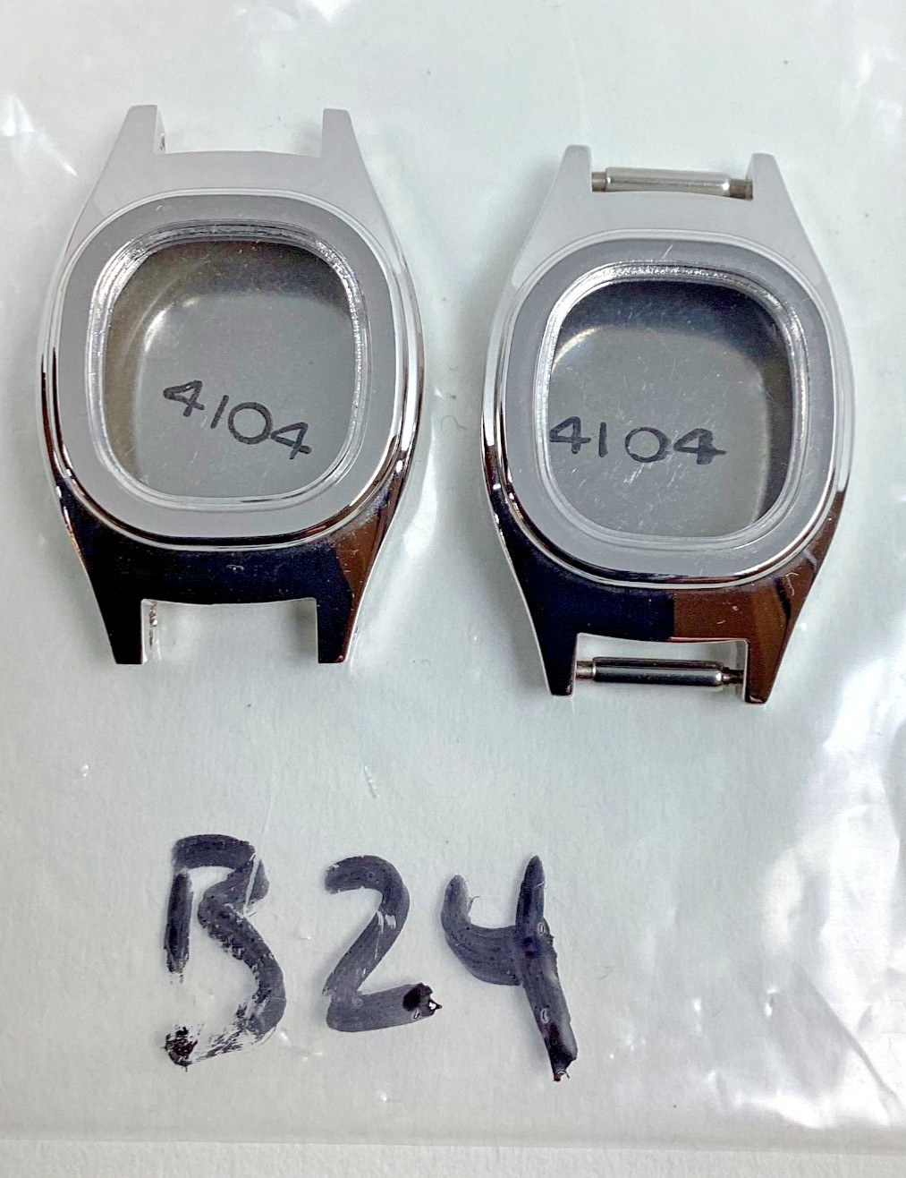Lot Vintage Caravelle by Bulova Women’s Wrist Watch Case 4104 HB KB Silver NOS