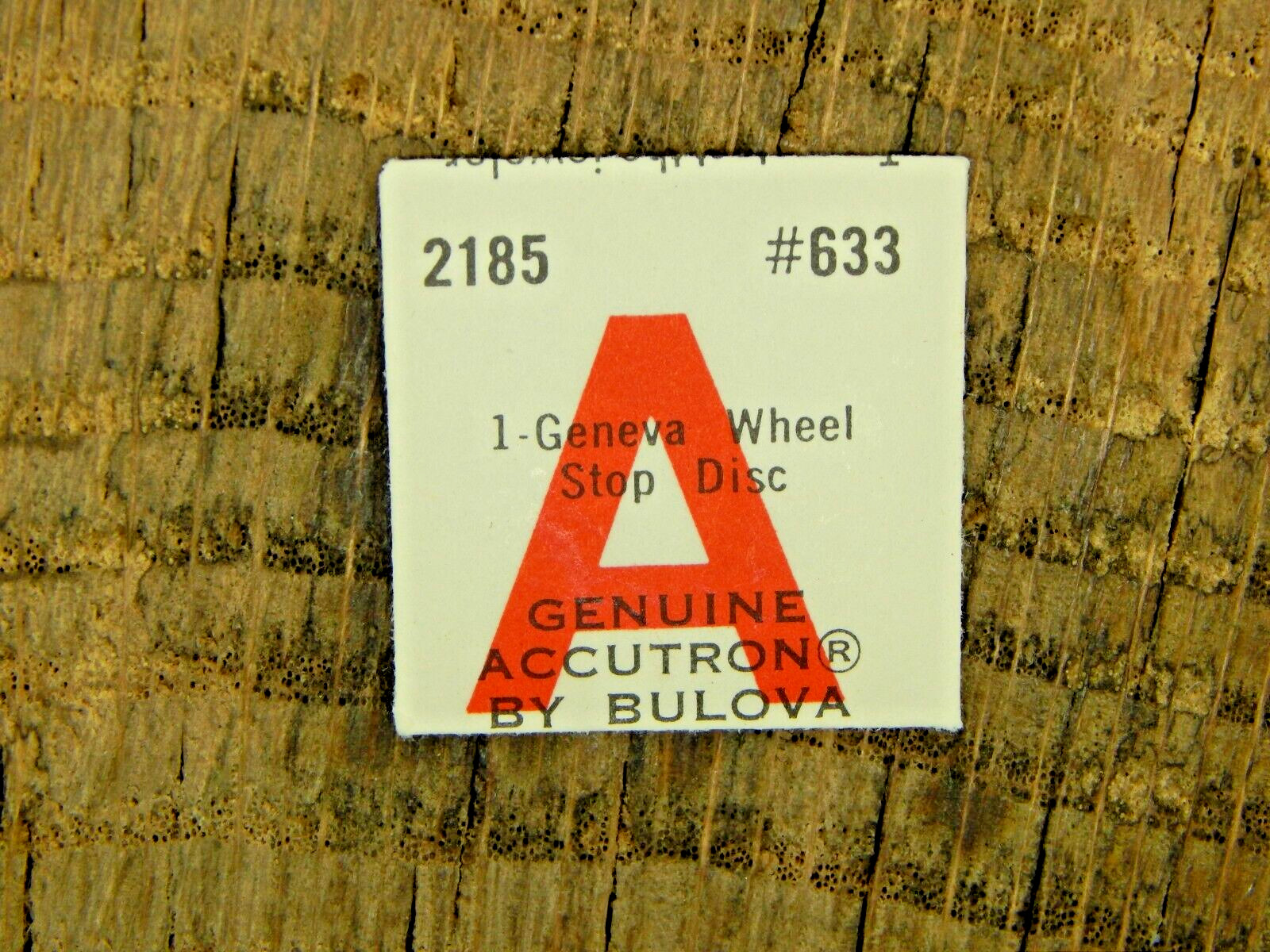 Accutron by Bulova 2185 Geneva Wheel Stop Disc 633 Watch Part NEW OLD STOCK