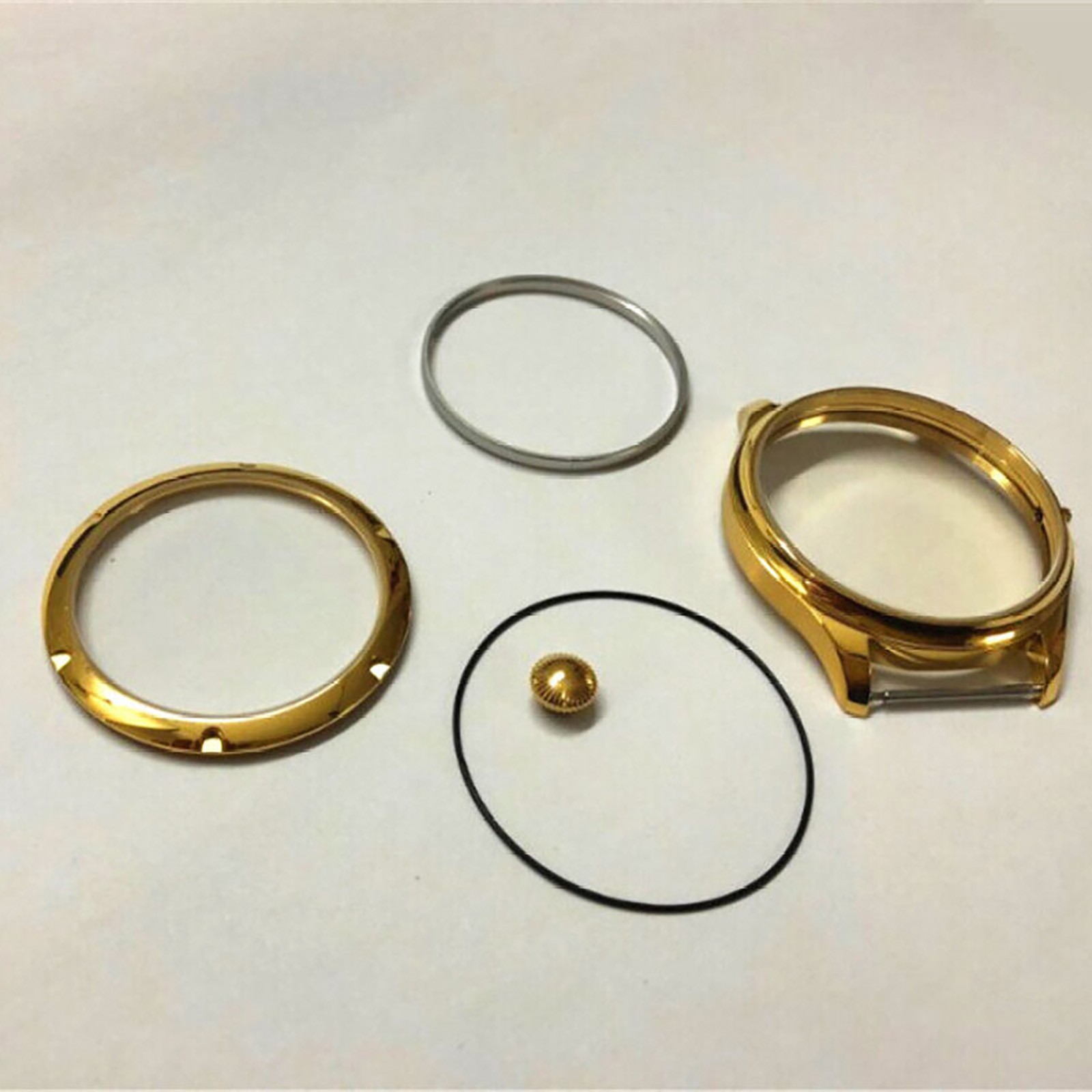 18K Gold 44mm Stainless Steel Watch Case Kit for ETA 6497/6498 ST36 Movement