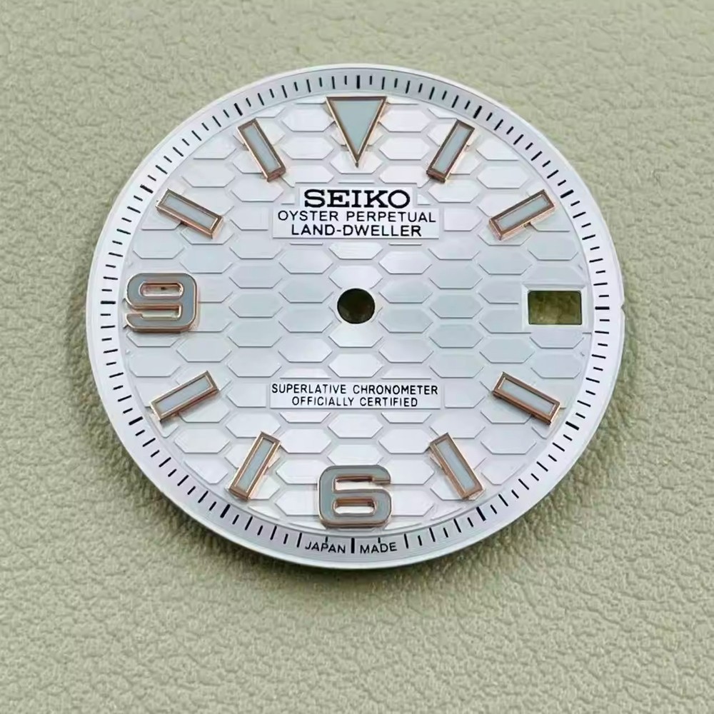 28.5mm 31mm Watch Dial Blue Green Luminous For NH35 NH36 Movement Watch Parts