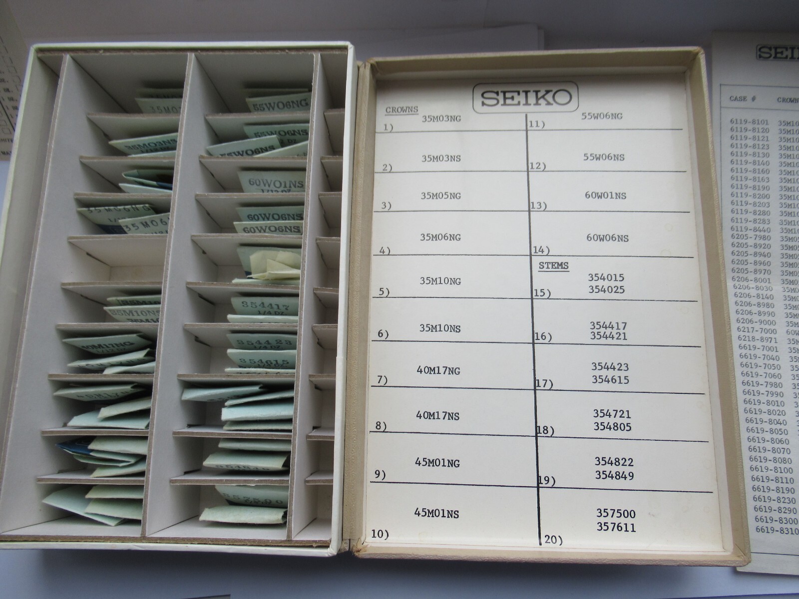 Seiko Crown Genuine 7625-8030 8031 8O40 NOS See Photos Model Fitment