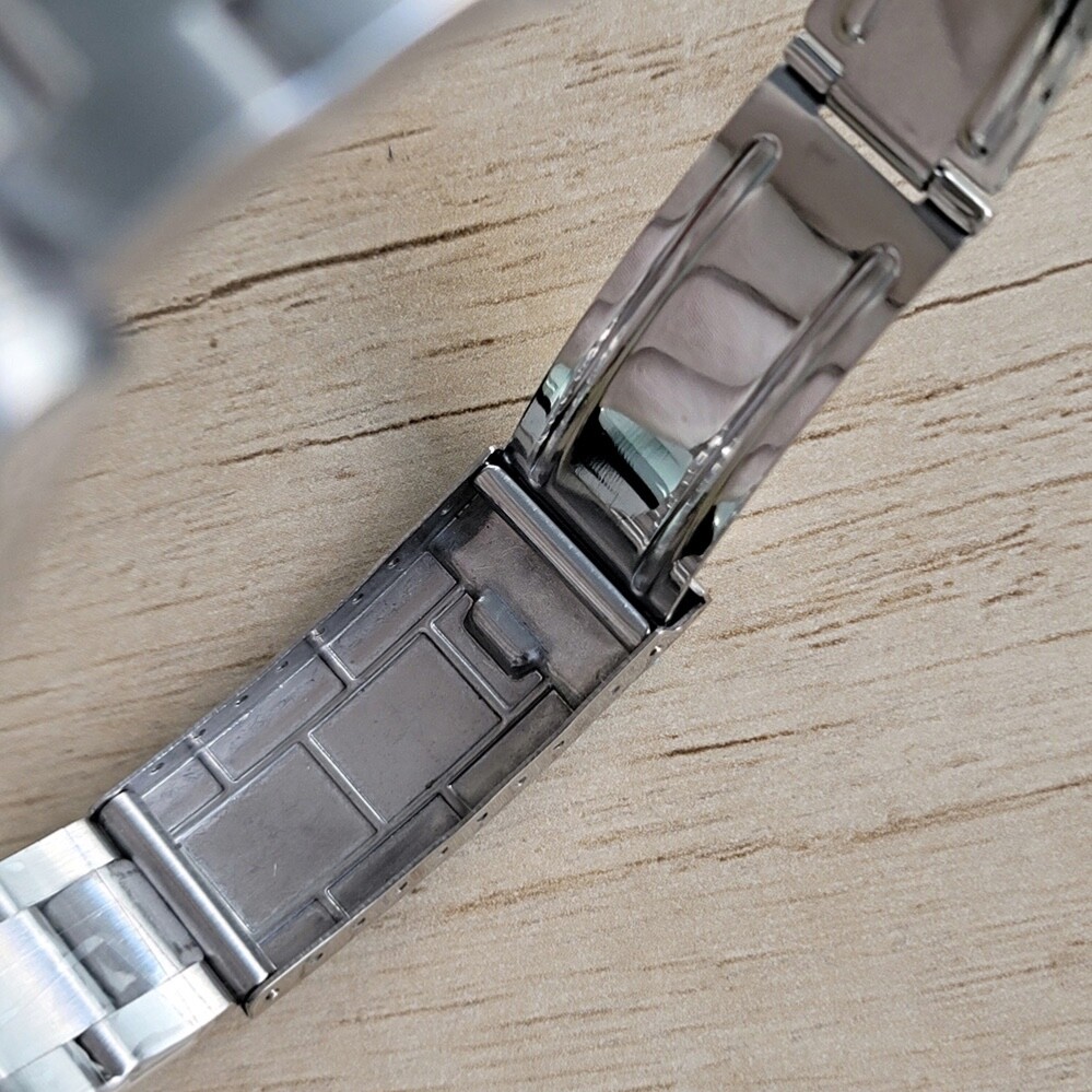 39mm Solid Stainless Steel Silver Watch Case(Date) + Bracelet NH35/36