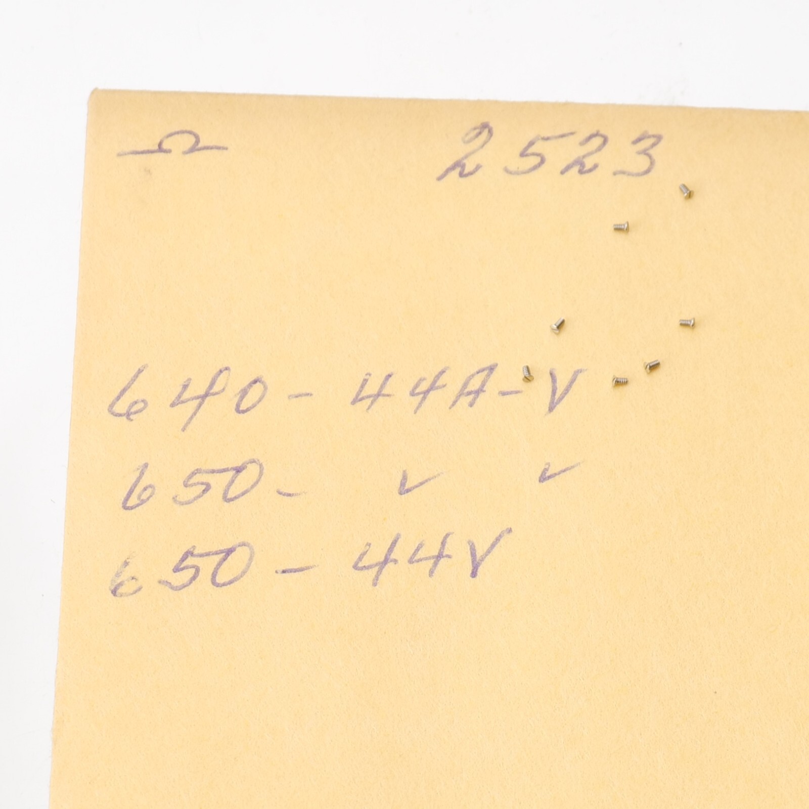 Omega Part 2523 (Lot Screws) For Cal 640, 650 New Old Stock Watchmakers (C13D8)