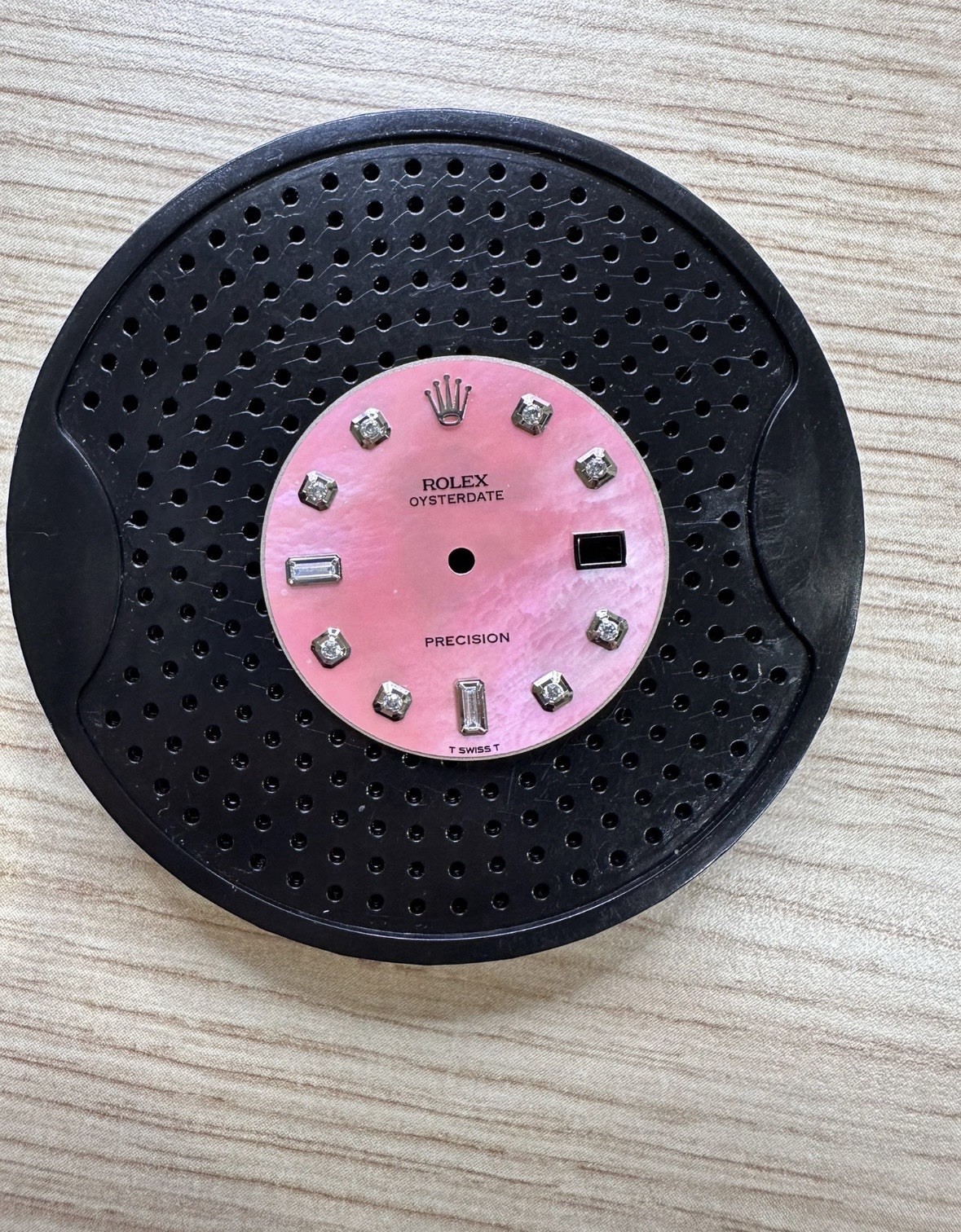 Pink Zirconi Precision 6694 Caliber 1520 Mop Dial