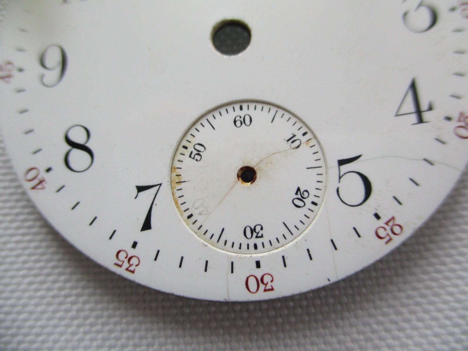 Vintage Waltham Pocket Watch Dials 4 Pieces