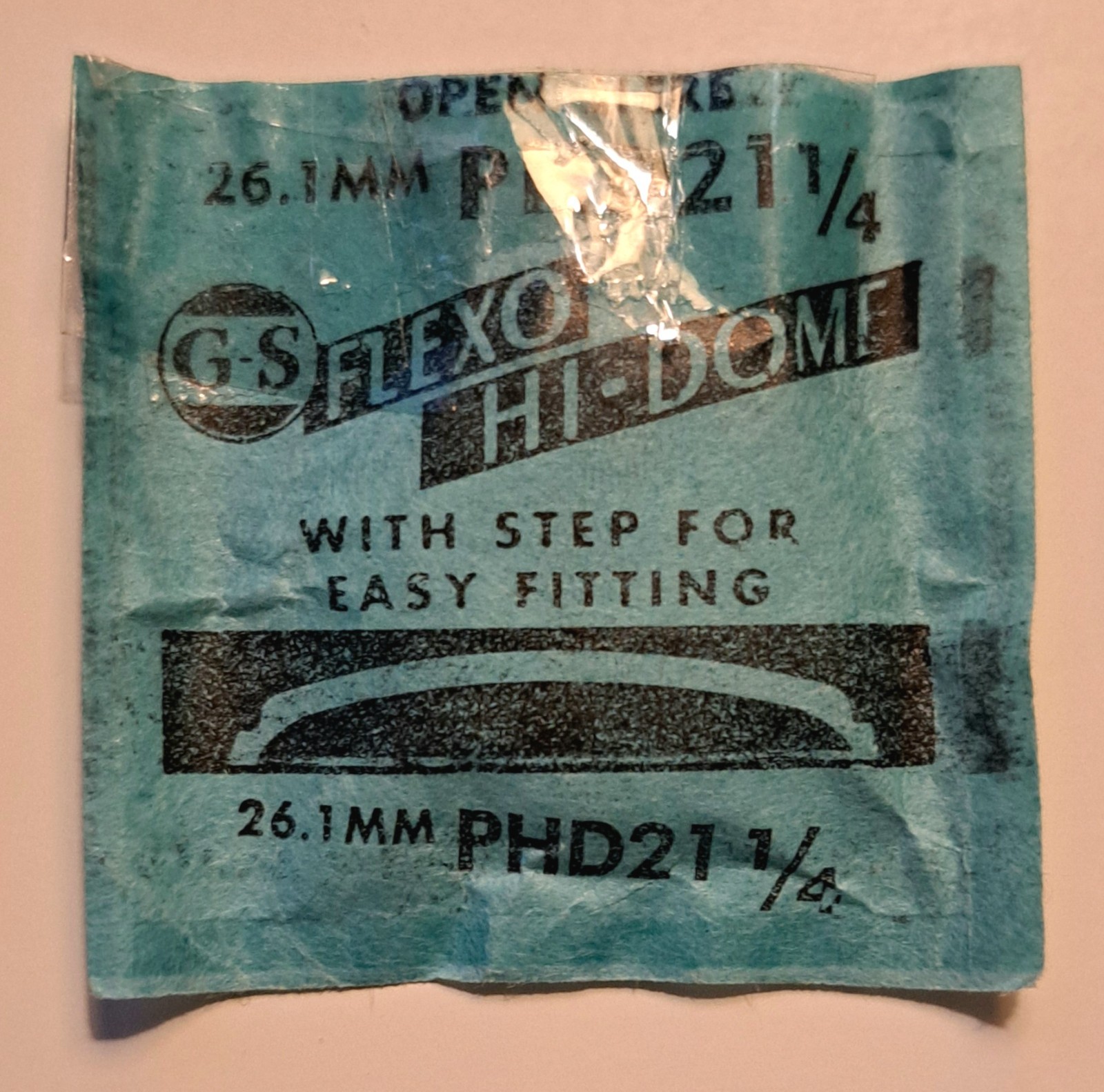 GS Flexo PHD21 1/4 Hi-Dome Acrylic Crystal w/Step for Easy Fitting (26.1mm)