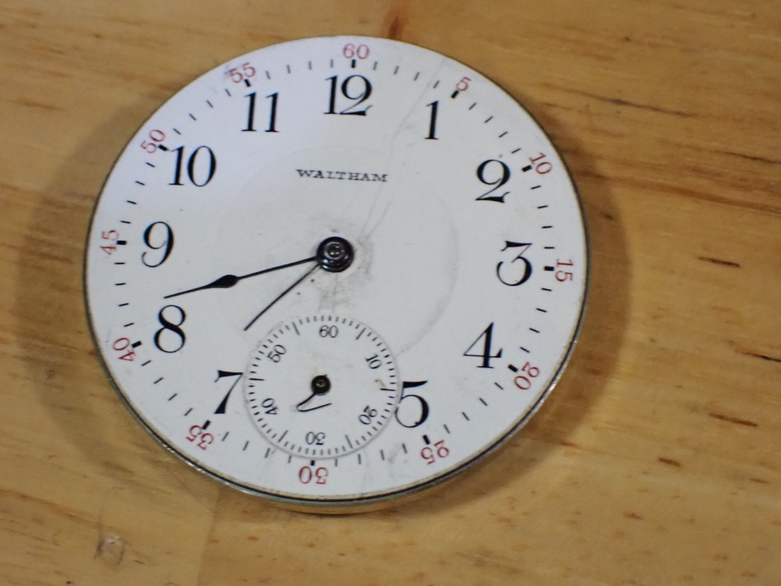 1908 Waltham 17 Jewel Grade 615 Manual Pocket Watch Movement good balance 16s