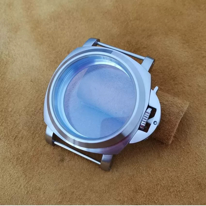 44mm 316L Stainless Steel Watch Case Brushed/Polished Fit ETA6497 ST3600Movement