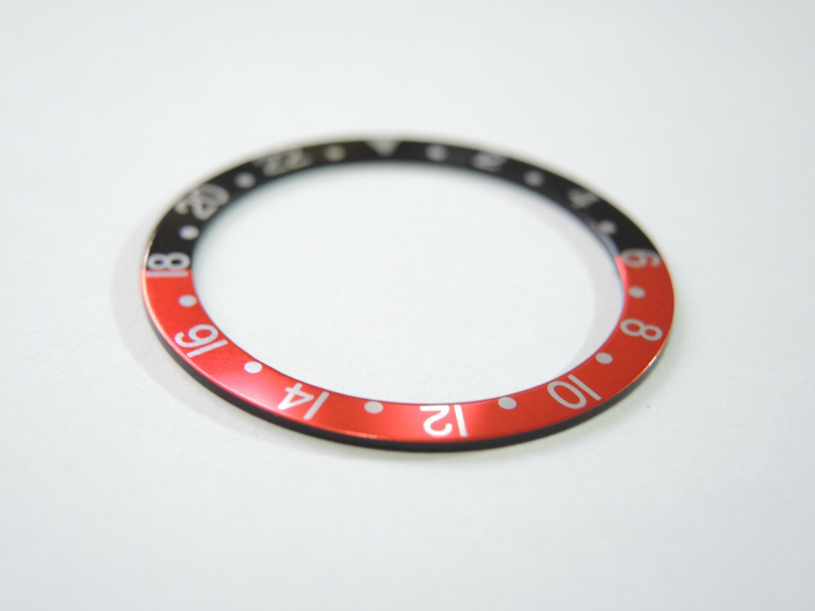 NEW BEZEL INSERT 33.5MM COKE GMT VINTAGE FONT MEDIUM DIVERS SKX013 (7S26-0030)