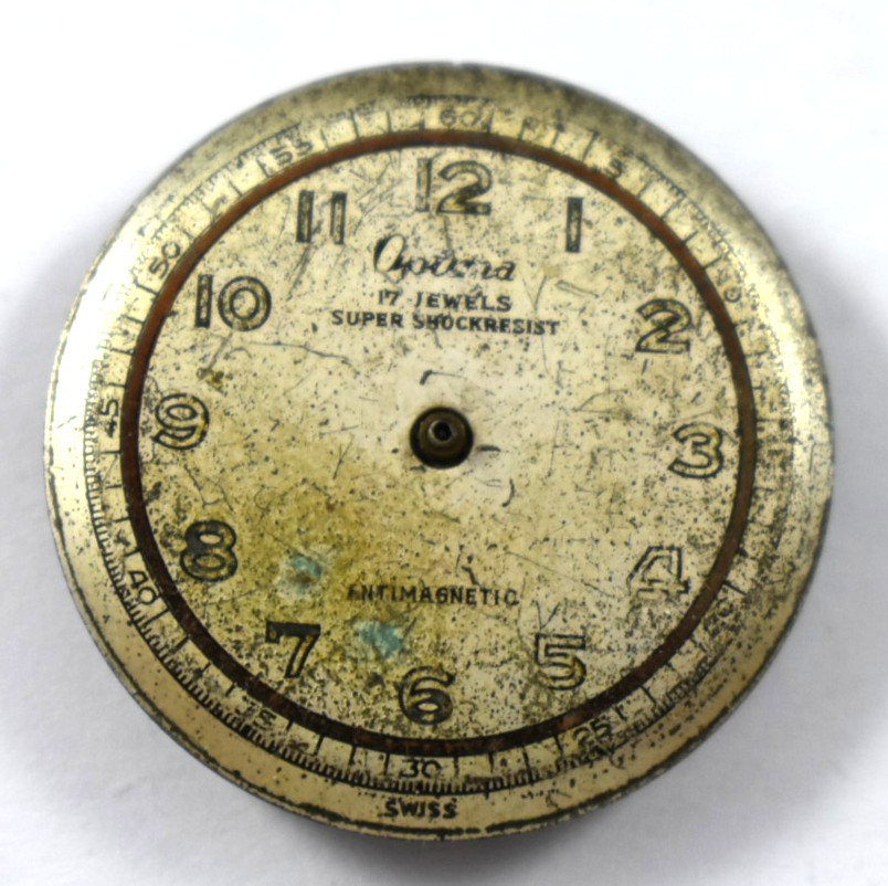 Vintage Swiss Made Optima 17J Mechanic Wrist Watch Movement lot.wi