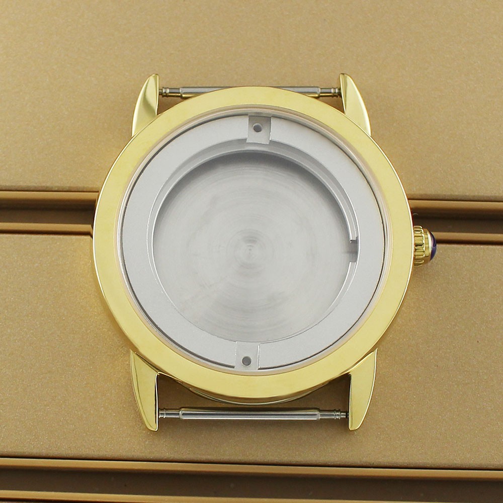 Sapphire 42mm Classic Pilot Watch Case Steel 10ATM For ETA 2824 PT5000 Movement