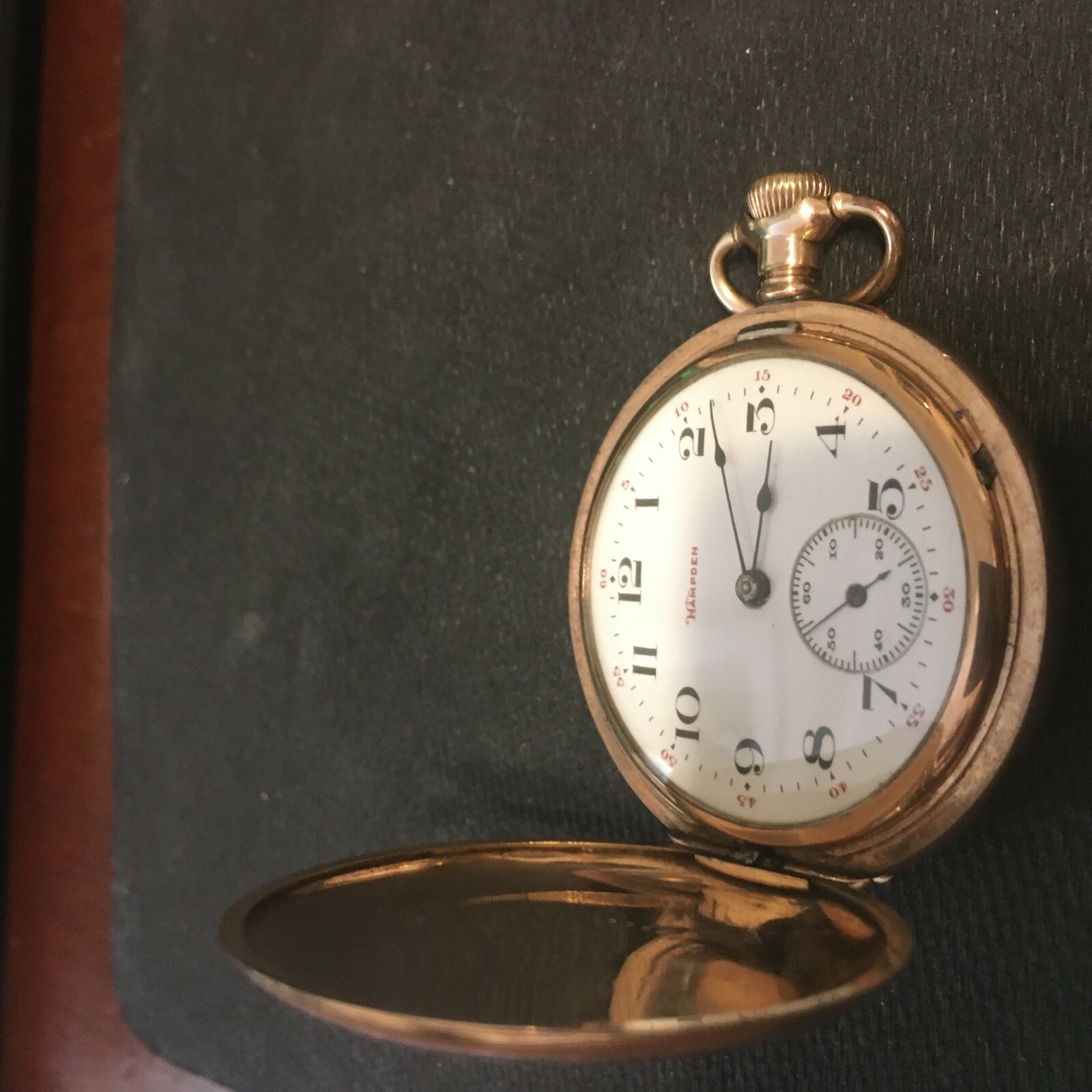 VINTAGE HAMPDEN GEN STARK 15 JEWEL H/C RUNNING