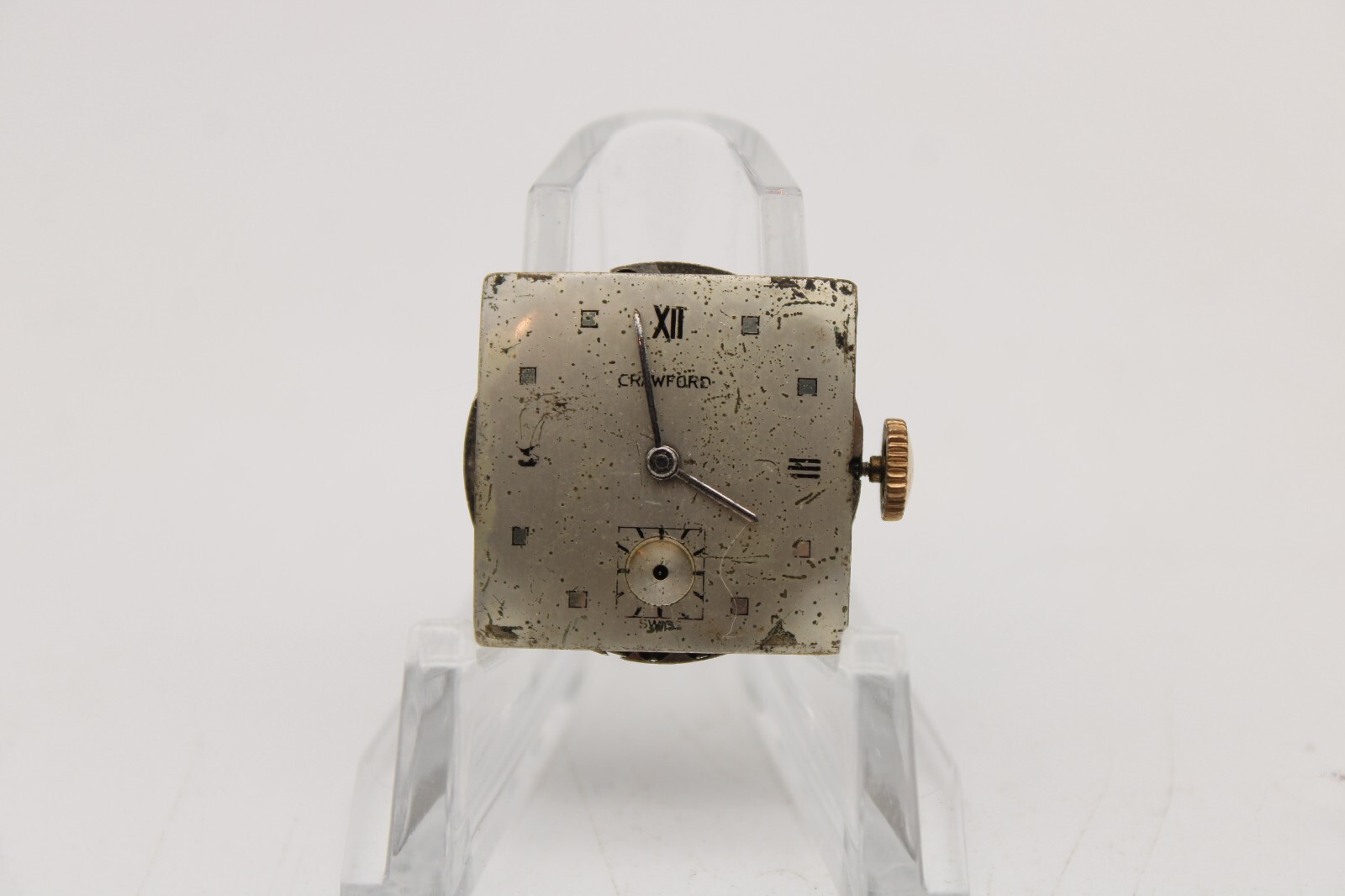 CRAWFORD TANK WRIST WATCH MOVEMENT SWISS 7j 23.5mm (JH3)